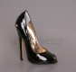 PT-lm-sl schwarzer 6inch peep toe Pumps