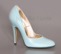 PU-dg-bl blaue Baby Doll High Heels Pumps