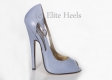 Mega hohe High Heels Mod. Peep Toe Sky