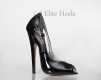Mega hohe High Heels Mod. Peep Toe Sky Lack