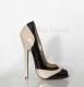 Peep Toe Pumps schwarz/nude Eleganz