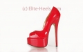 Mega hohe Peep Toe Plateau High Heels Mod. Eleganza Red Passion