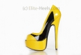 Mega hohe Peep Toe Plateau High Heels Mod. Eleganza Bee