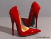 Rote High Heels Lack Stilettos PU-lm-rl